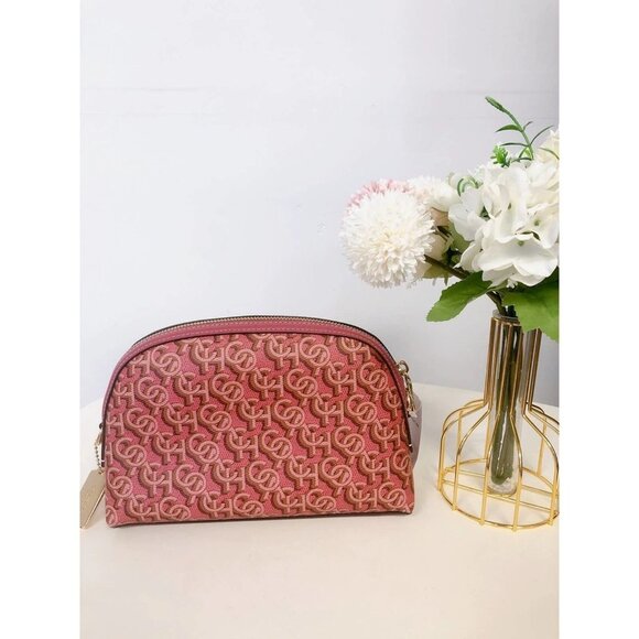 Coach CF343 Madi Crossbody With Coach Monogram Print IN Rouge - Picture 2 of 7